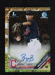 Brayan Rocchio [Gold Shimmer] Baseball Cards 2019 Bowman Chrome Prospects Autographs Prices
