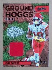 Isiah Pacheco #GH-29 Football Cards 2023 Panini Absolute Ground Hoggs Materials Prices