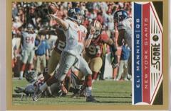 Eli Manning [Gold Zone] Football Cards 2013 Panini Score Prices