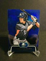 Christian Yelich [Blue Refractor] #12 Baseball Cards 2013 Bowman Platinum Chrome Prospects Prices