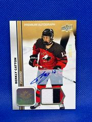 Berkly Catton [Autograph Patch] #92 Hockey Cards 2023 Upper Deck Team Canada Juniors Prices