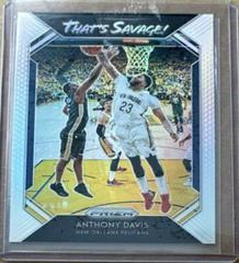Anthony Davis [Silver Prizm] #3 Basketball Cards 2018 Panini Prizm That's Savage Prices