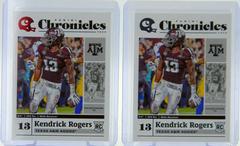 Kendrick Rogers [Red] #21 Football Cards 2020 Panini Chronicles Draft Picks Prices