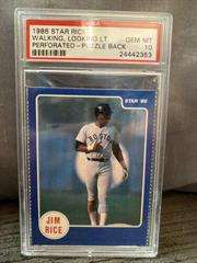 Walking, Looking LT [Perforated Puzzle Back] Baseball Cards 1986 Star Rice Prices