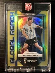 Paulo Dybala [Gold] Soccer Cards 2022 Panini Prizm World Cup Global Reach Prices