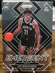Day'Ron Sharpe Basketball Cards 2021 Panini Prizm Emergent Prices