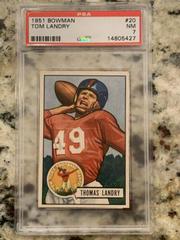 Tom Landry Football Cards 1951 Bowman Prices