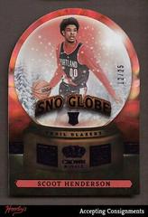 Scoot Henderson [Purple] #8 Basketball Cards 2023 Panini Crown Royale Sno Globe Prices