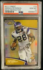 Adrian Peterson [Gold Refractor] Football Cards 2011 Topps Finest Prices