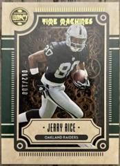 Jerry Rice [Green] Football Cards 2022 Panini Legacy Time Machines Prices