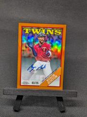 Byron Buxton [Orange] #88BA-BB Baseball Cards 2023 Topps Chrome 1988 Autographs Prices