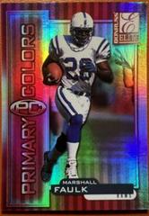 Marshall Faulk [Red] Football Cards 1999 Panini Donruss Elite Primary Colors Prices