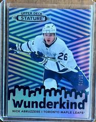 Nick Abruzzese [Blue] #W-25 Hockey Cards 2022 Upper Deck Stature Wunderkind Prices