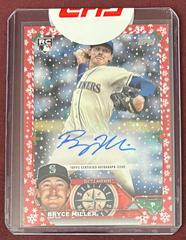 Bryce Miller [Red] #HAC-BM Baseball Cards 2023 Topps Holiday Autographs Prices