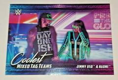 Jimmy Uso & Naomi Wrestling Cards 2021 Topps WWE Coolest Mixed Tag Teams Prices