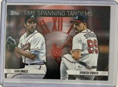 Spencer Strider, John Smoltz [Red] #TS-19 Baseball Cards 2023 Topps Update Time Spanning Tandems Prices