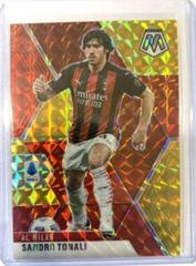 Sandro Tonali [Choice Red and Gold Mosaic] #4 Soccer Cards 2020 Panini Mosaic Serie A Prices