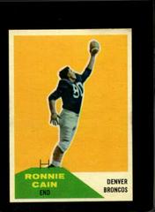 Ronnie Cain Football Cards 1960 Fleer Prices