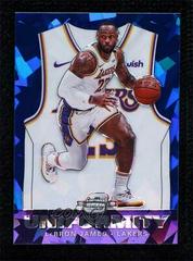 LeBron James [Blue Cracked Ice] #35 Basketball Cards 2019 Panini Contenders Optic Uniformity Prices