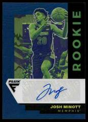 Josh Minott [Blue] #FA-JMI Basketball Cards 2022 Panini Chronicles Draft Picks Flux Rookie Autographs Prices