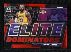 LeBron James [Red] #19 Basketball Cards 2019 Panini Donruss Optic Elite Dominators Prices