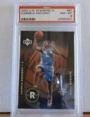 Carmelo Anthony #87 Basketball Cards 2003 Upper Deck Standing O Prices
