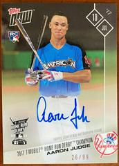 Aaron Judge [Autograph] #346A Baseball Cards 2017 Topps Now Prices