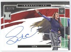 Lita [Holo Silver] Wrestling Cards 2022 Panini Impeccable WWE Immortal Ink Autographs Prices