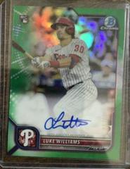 Luke Williams [Green Refractor] #CRA-LW Baseball Cards 2022 Bowman Chrome Rookie Autographs Prices
