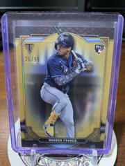 Wander Franco [Gold] Baseball Cards 2022 Topps Triple Threads Prices