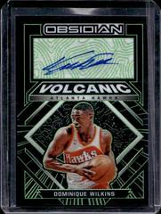 Dominique Wilkins [Green] Basketball Cards 2021 Panini Obsidian Volcanic Signatures Prices