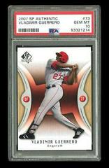 Vladimir Guerrero #73 Baseball Cards 2007 SP Authentic Prices