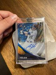 Christian Yelich [Blue] #TEK-CY Baseball Cards 2022 Topps Clearly Authentic Tek Autographs Prices