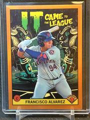 Francisco Alvarez [Orange] Baseball Cards 2022 Bowman Chrome It Came To The League Prices