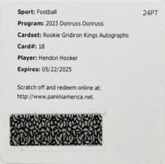 Hendon Hooker [Autograph] #RGK-18 Football Cards 2023 Panini Donruss Rookie Gridiron Kings Prices