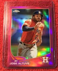 Jose Altuve [Pink Refractor] #35 Baseball Cards 2013 Topps Chrome Prices