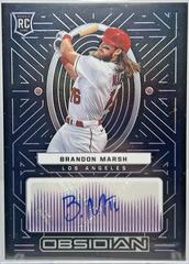 Brandon Marsh [Purple] Baseball Cards 2022 Panini Chronicles Obsidian Autographs Prices