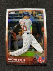 Mookie Betts [Red Refractor] #67 Baseball Cards 2015 Topps Chrome Prices