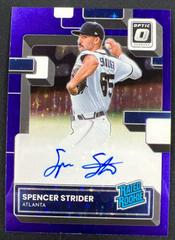 Spencer Strider [Purple Stars] #RRS-SS Baseball Cards 2022 Panini Donruss Optic Rated Rookie Signatures Prices