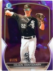 Colson Montgomery [Purple] #BCP-165 Baseball Cards 2023 Bowman Chrome Prospects Sapphire Prices