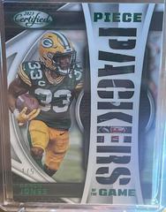 Aaron Jones [Green] #POG-22 Football Cards 2023 Panini Certified Piece of the Game Prices