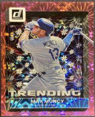 Max Muncy [Pink Fireworks] #T-12 Baseball Cards 2022 Panini Donruss Trending Prices