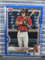 Corbin Carroll [Blue] Baseball Cards 2021 Bowman Paper Prospects Prices