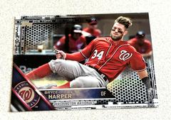 Bryce Harper [Sliding Black] #100 Baseball Cards 2016 Topps Prices