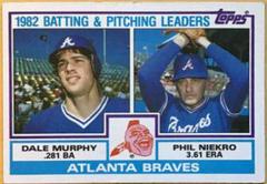 Braves Batting [Pitching Leaders] #502 Baseball Cards 1983 Topps Prices
