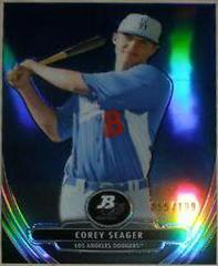 Corey Seager [Blue Refractor] Baseball Cards 2013 Bowman Platinum Chrome Prospects Prices