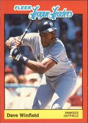 Dave Winfield Baseball Cards 1989 Fleer League Leaders Prices