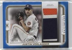 Justin Verlander [Blue] #DJR-JVE Baseball Cards 2023 Topps Definitive Jumbo Relic Collection Prices