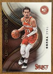 Trae Young #1 Basketball Cards 2022 Panini Select Unstoppable Prices