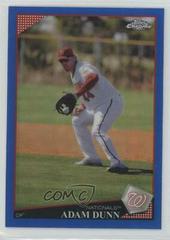 Adam Dunn [Blue Refractor] #157 Baseball Cards 2009 Topps Chrome Prices
